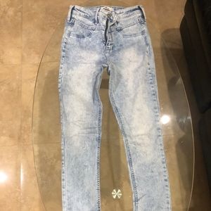 Blue "Washed" Hollister Jeans
